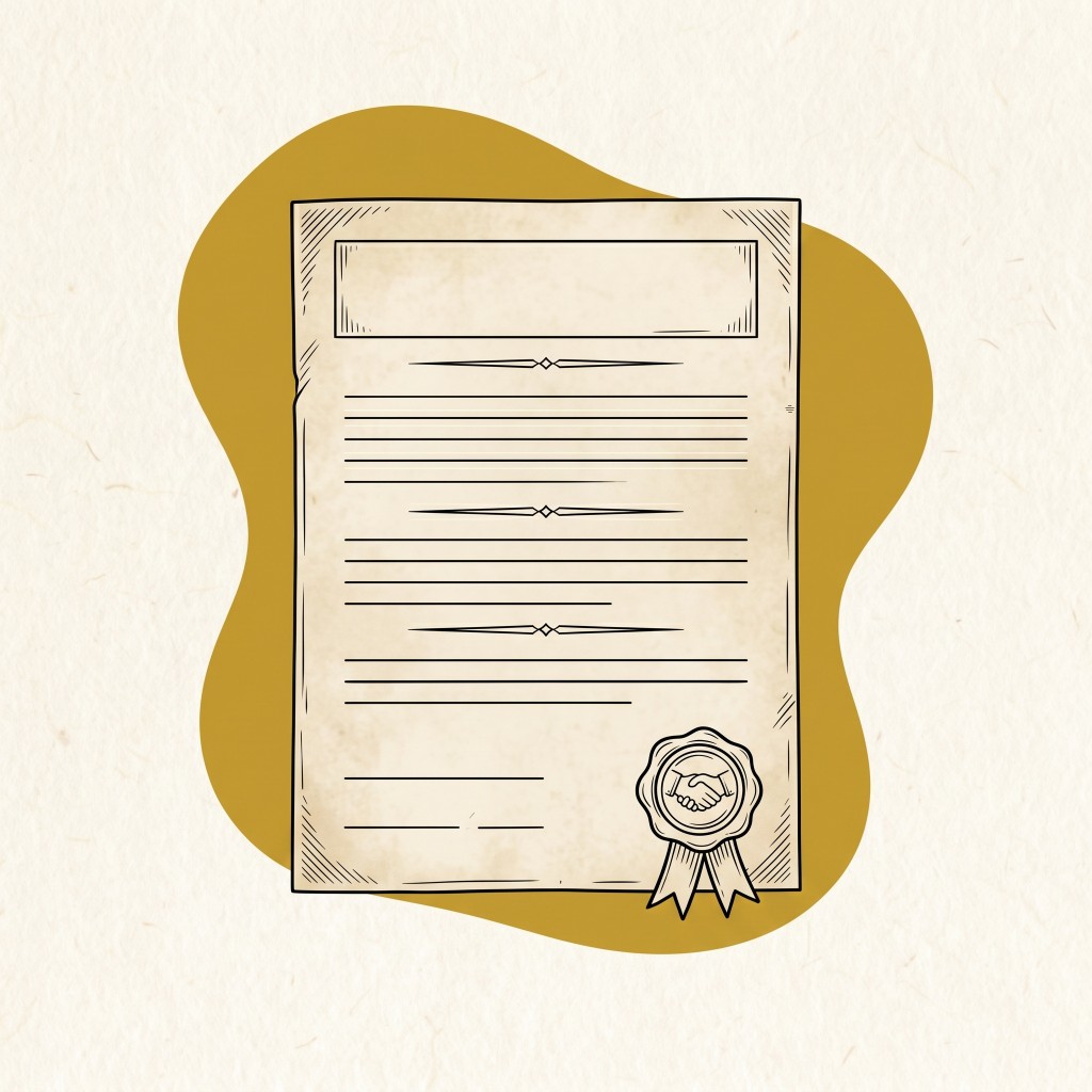 Sealed contract illustration