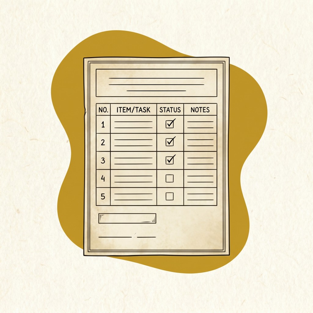 Task checklist illustration